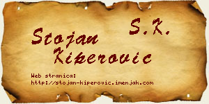 Stojan Kiperović vizit kartica